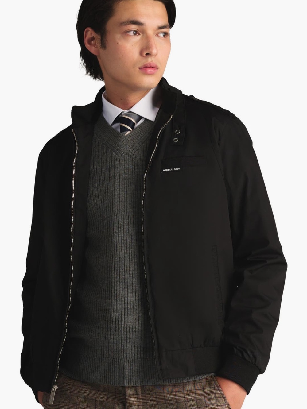 Members Only Classic Iconic Racer Jacket in Black Size XXL
